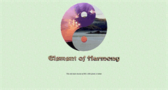 Desktop Screenshot of elementofharmony.net